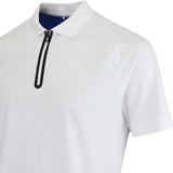 J.Lindeberg Golf Shirt - Nero Regular Fit - White AW25