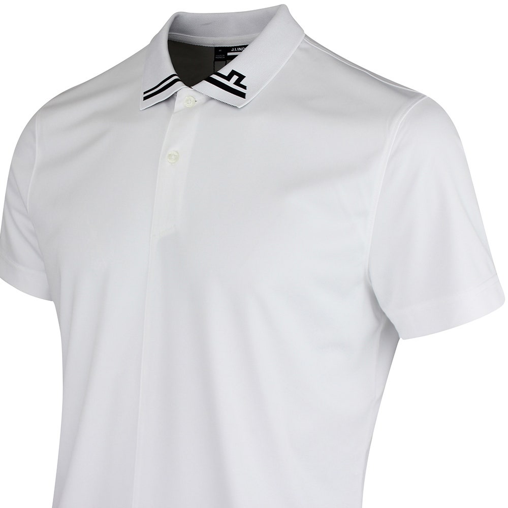 J.Lindeberg Golf Shirt - Players Regular Fit - White PS26