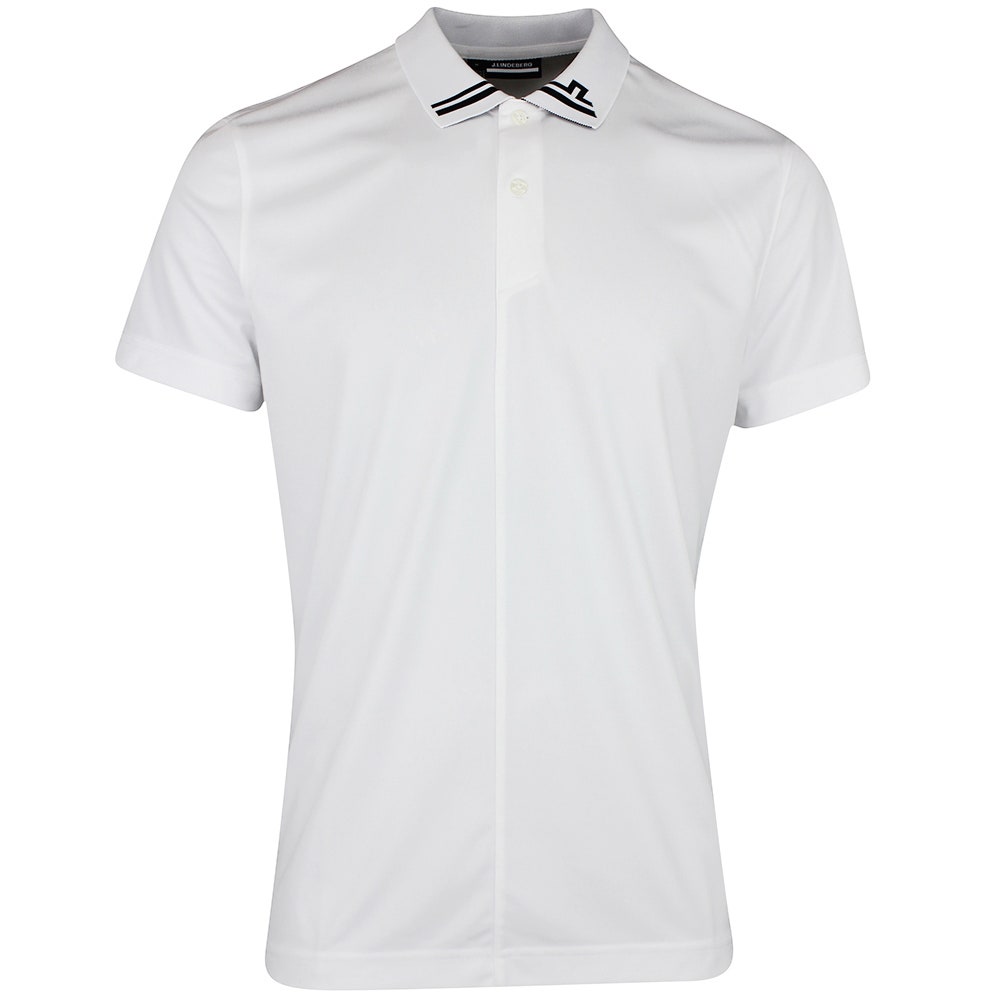 J.Lindeberg Golf Shirt - Players Regular Fit - White PS26