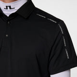 J.Lindeberg Golf Shirt - Pontus Regular Fit - Black AW25