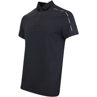 J.Lindeberg Golf Shirt - Pontus Regular Fit - Black AW25