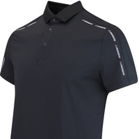 J.Lindeberg Golf Shirt - Pontus Regular Fit - Black AW25