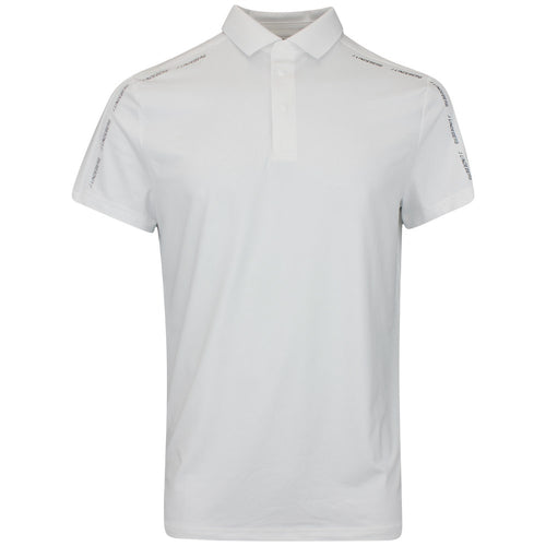 J.Lindeberg Golf Shirt - Pontus Regular Fit - White AW25