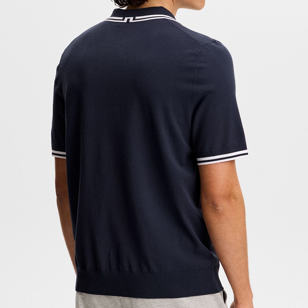 J.Lindeberg Golf Shirt - Ramon Knit SS Regular Fit - JL Navy SS26