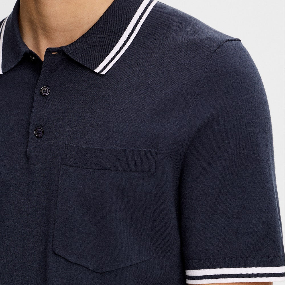 J.Lindeberg Golf Shirt - Ramon Knit SS Regular Fit - JL Navy SS26