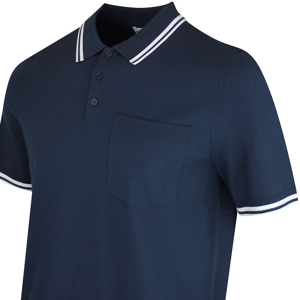 J.Lindeberg Golf Shirt - Ramon Knit SS Regular Fit - JL Navy SS26