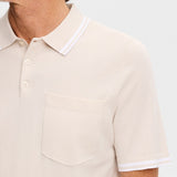 J.Lindeberg Golf Shirt - Ramon Knit SS Regular Fit - Moonbeam SS26