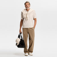 J.Lindeberg Golf Shirt - Ramon Knit SS Regular Fit - Moonbeam SS26