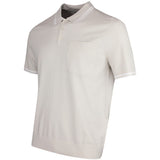 J.Lindeberg Golf Shirt - Ramon Knit SS Regular Fit - Moonbeam SS26