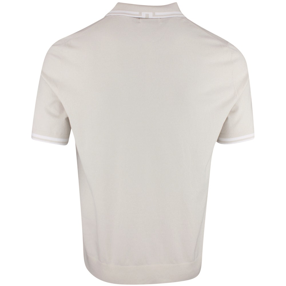 J.Lindeberg Golf Shirt - Ramon Knit SS Regular Fit - Moonbeam SS26