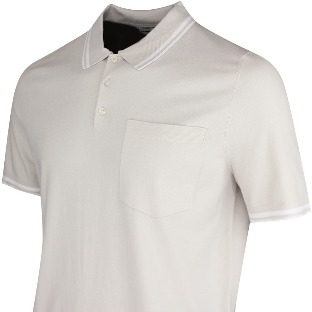 J.Lindeberg Golf Shirt - Ramon Knit SS Regular Fit - Moonbeam SS26