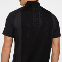 J.Lindeberg Golf Shirt - Ray Hybrid Regular Fit - Black AW25