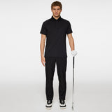 J.Lindeberg Golf Shirt - Ray Hybrid Regular Fit - Black AW25