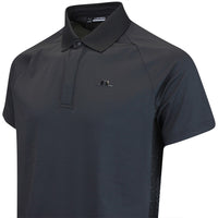 J.Lindeberg Golf Shirt - Ray Hybrid Regular Fit - Black AW25