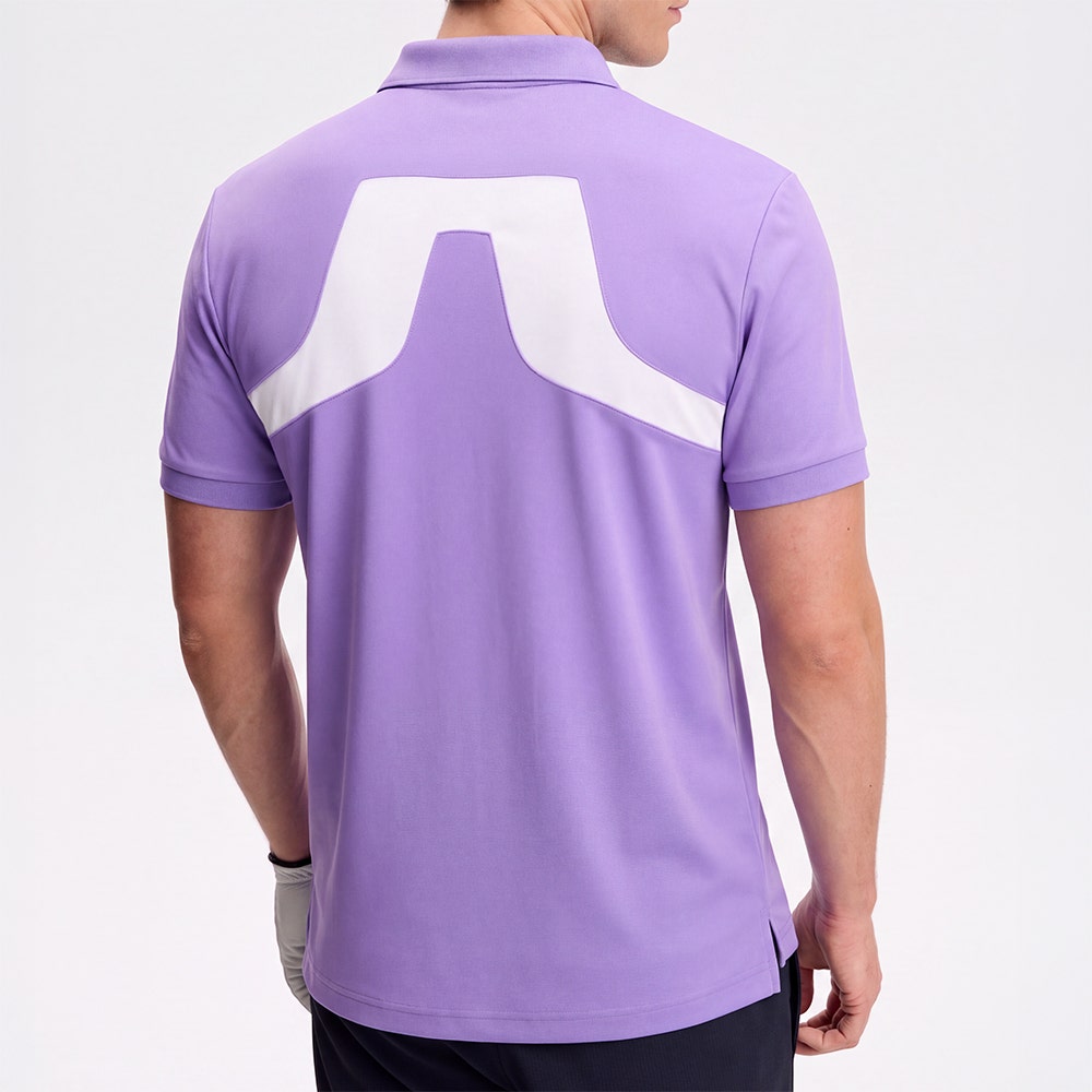 J.Lindeberg Golf Shirt - Retro TT Regular Fit - Paisley Purple