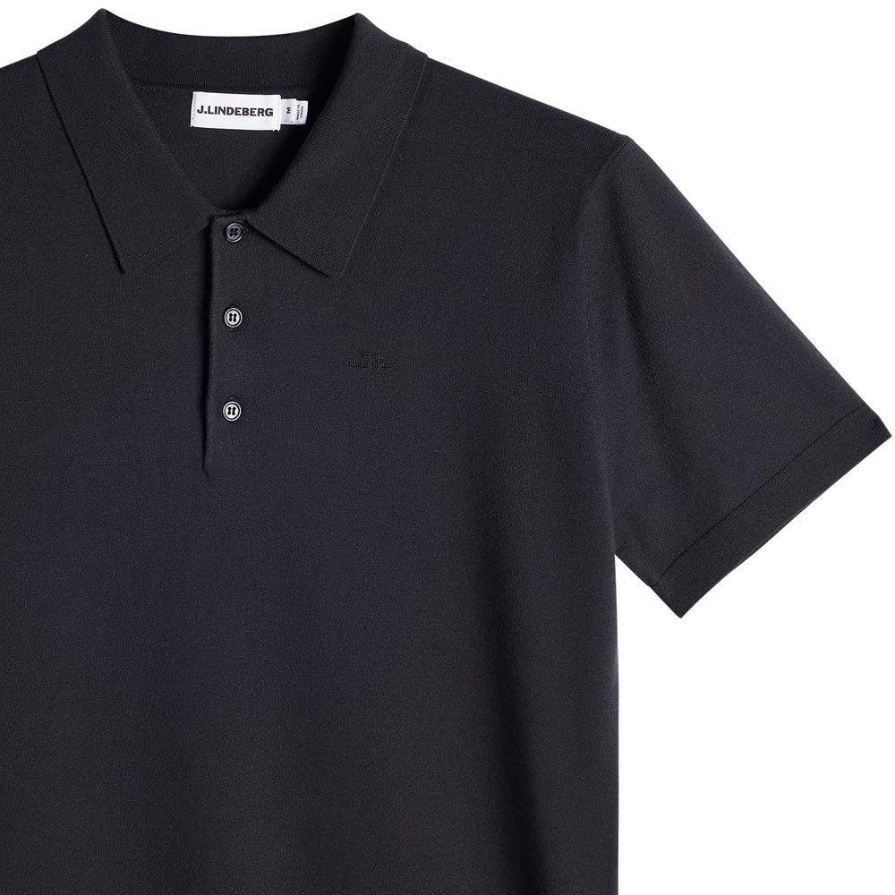 J.Lindeberg Golf Shirt - Ridge Knitted Polo - JL Navy AW26