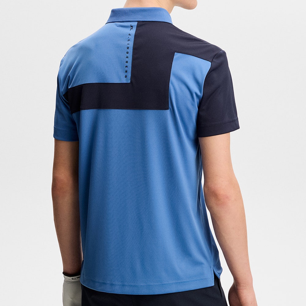 J.Lindeberg Golf Shirt - Rody Regular Fit - Federal Blue SS26