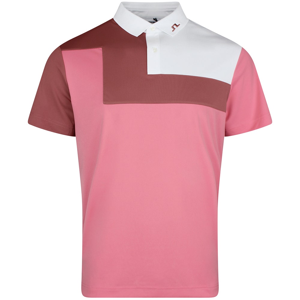 J.Lindeberg Golf Shirt - Rody Regular Fit - Flamingo Plume SS26