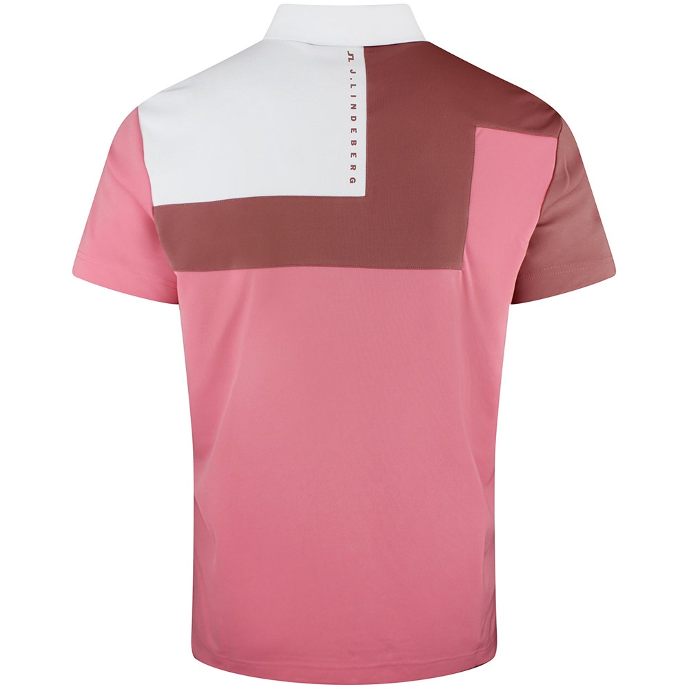 J.Lindeberg Golf Shirt - Rody Regular Fit - Flamingo Plume SS26