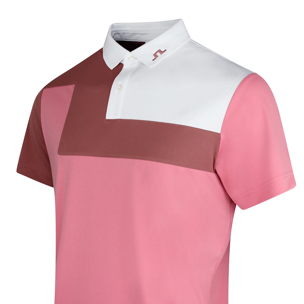 J.Lindeberg Golf Shirt - Rody Regular Fit - Flamingo Plume SS26