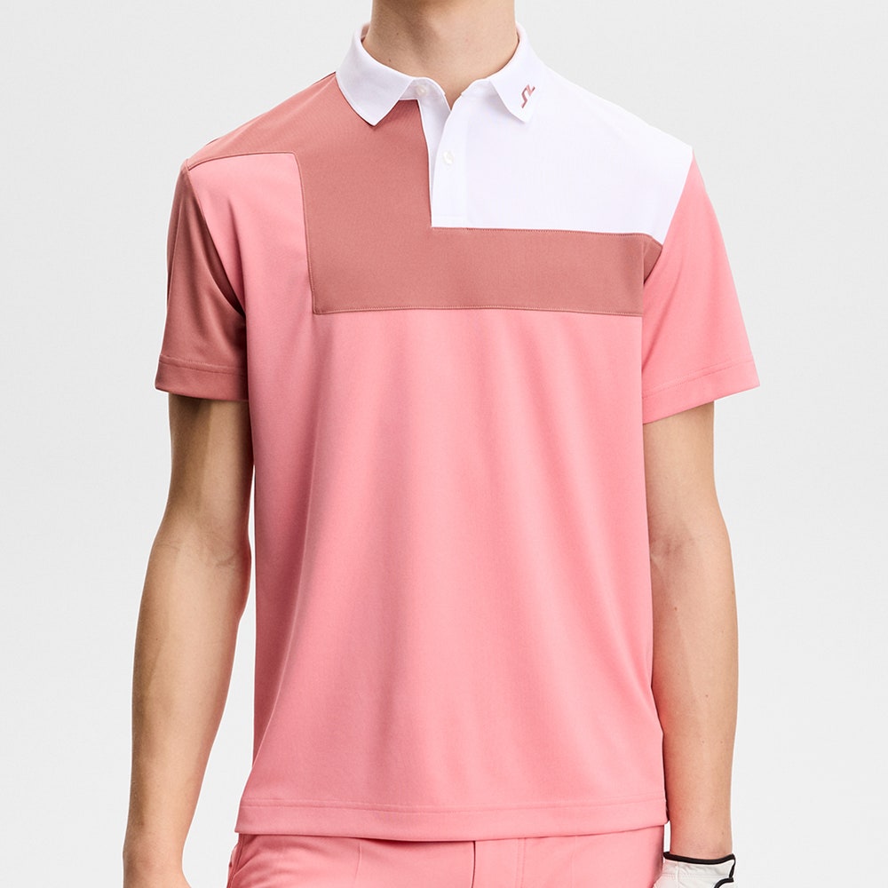 J.Lindeberg Golf Shirt - Rody Regular Fit - Flamingo Plume SS26