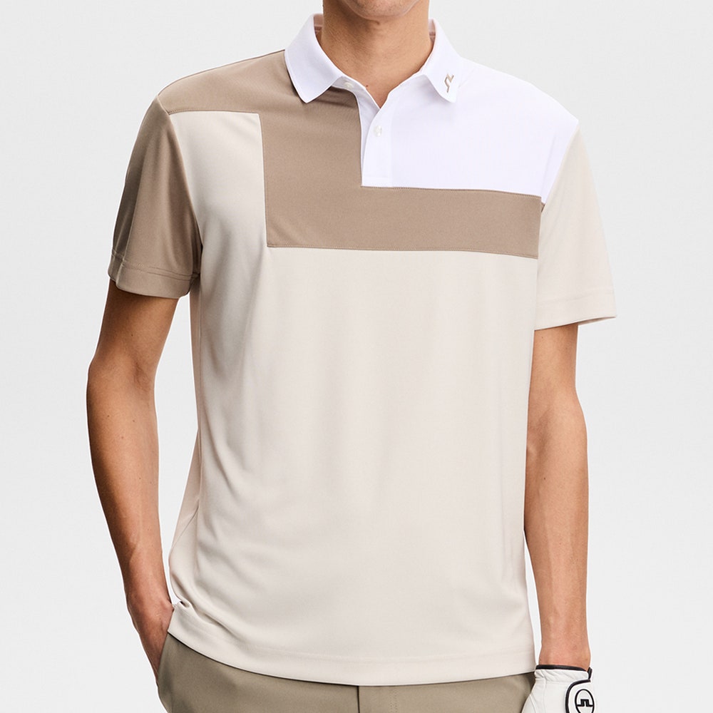J.Lindeberg Golf Shirt - Rody Regular Fit - Moonbeam SS26