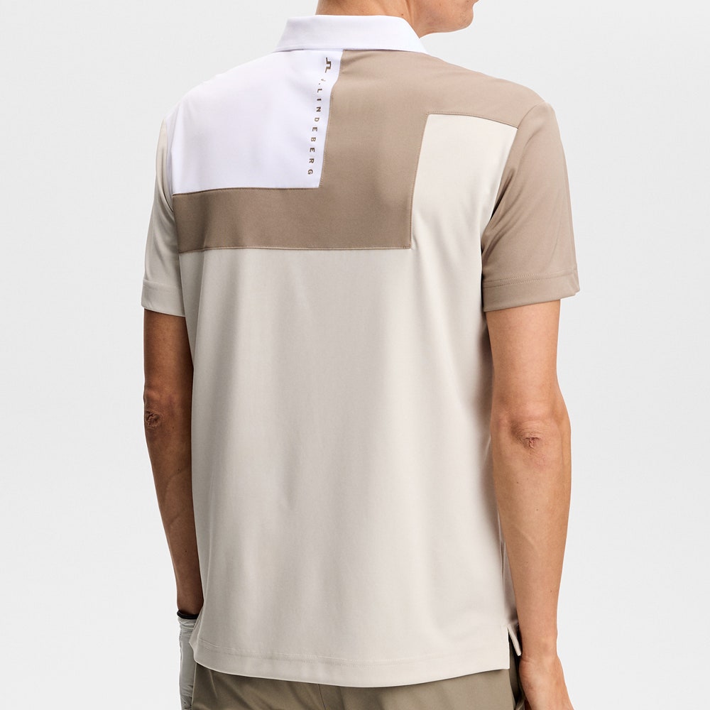 J.Lindeberg Golf Shirt - Rody Regular Fit - Moonbeam SS26
