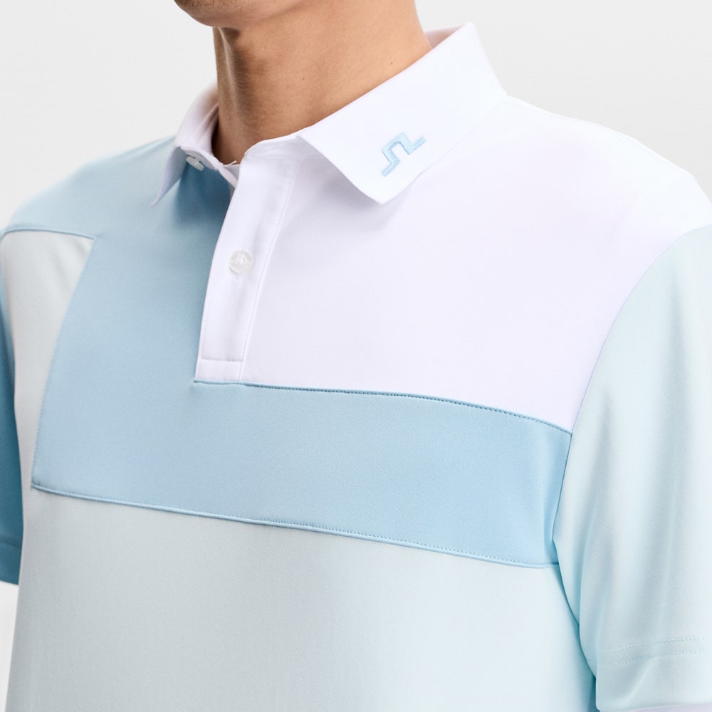J.Lindeberg Golf Shirt - Rody Regular Fit - Sky Light SS26