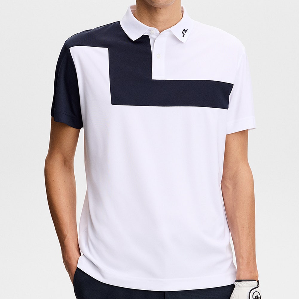 J.Lindeberg Golf Shirt - Rody Regular Fit - White SS26