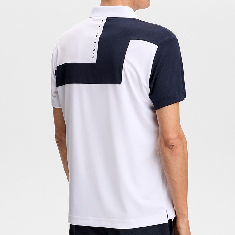 J.Lindeberg Golf Shirt - Rody Regular Fit - White SS26