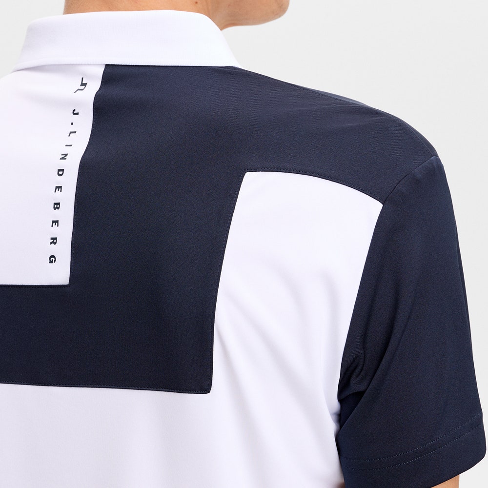 J.Lindeberg Golf Shirt - Rody Regular Fit - White SS26