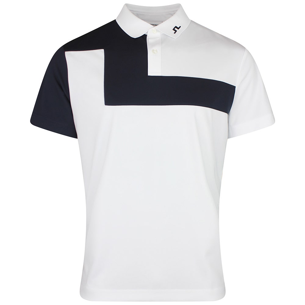 J.Lindeberg Golf Shirt - Rody Regular Fit - White SS26