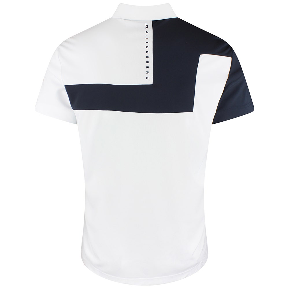 J.Lindeberg Golf Shirt - Rody Regular Fit - White SS26