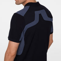 J.Lindeberg Golf Shirt - Ruben Knitted Shirt - JL Navy AW25