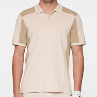 J.Lindeberg Golf Shirt - Ruben Knitted Shirt - Moonbeam AW25