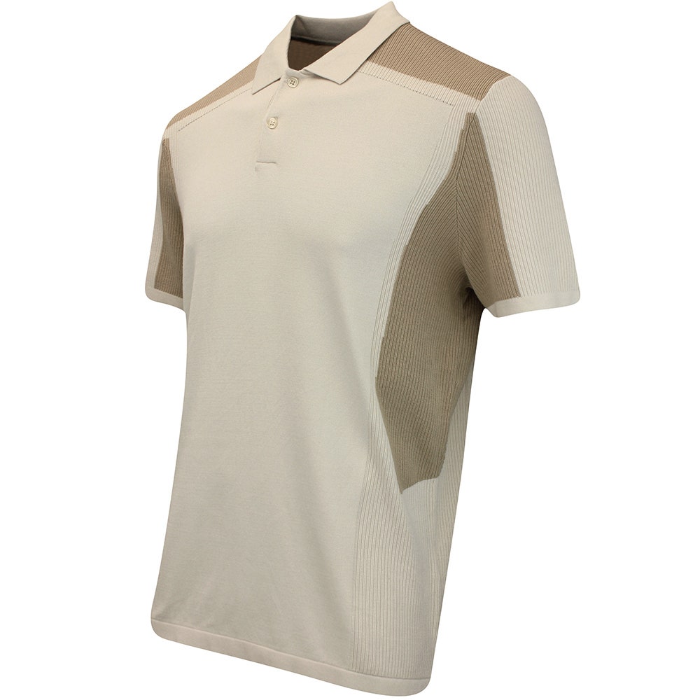J.Lindeberg Golf Shirt - Ruben Knitted Shirt - Moonbeam AW25