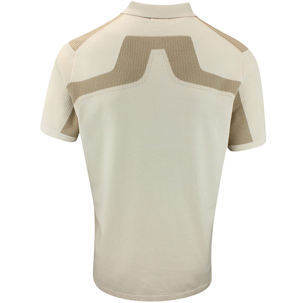 J.Lindeberg Golf Shirt - Ruben Knitted Shirt - Moonbeam AW25