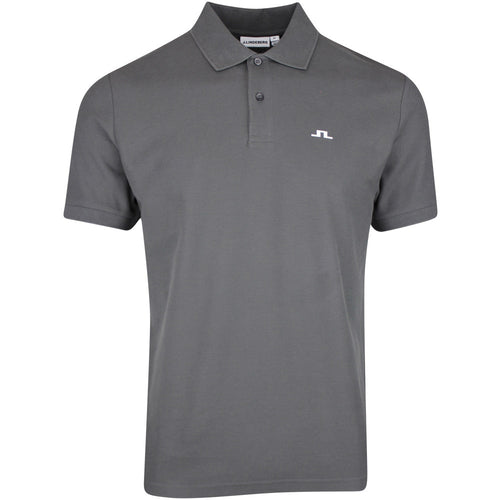 J.Lindeberg Golf Shirt - Rudy Pique Slim Fit - Asphalt AW25