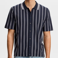 J.Lindeberg Golf Shirt - Rue Knit SS Shirt - JL Navy SS26