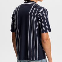 J.Lindeberg Golf Shirt - Rue Knit SS Shirt - JL Navy SS26
