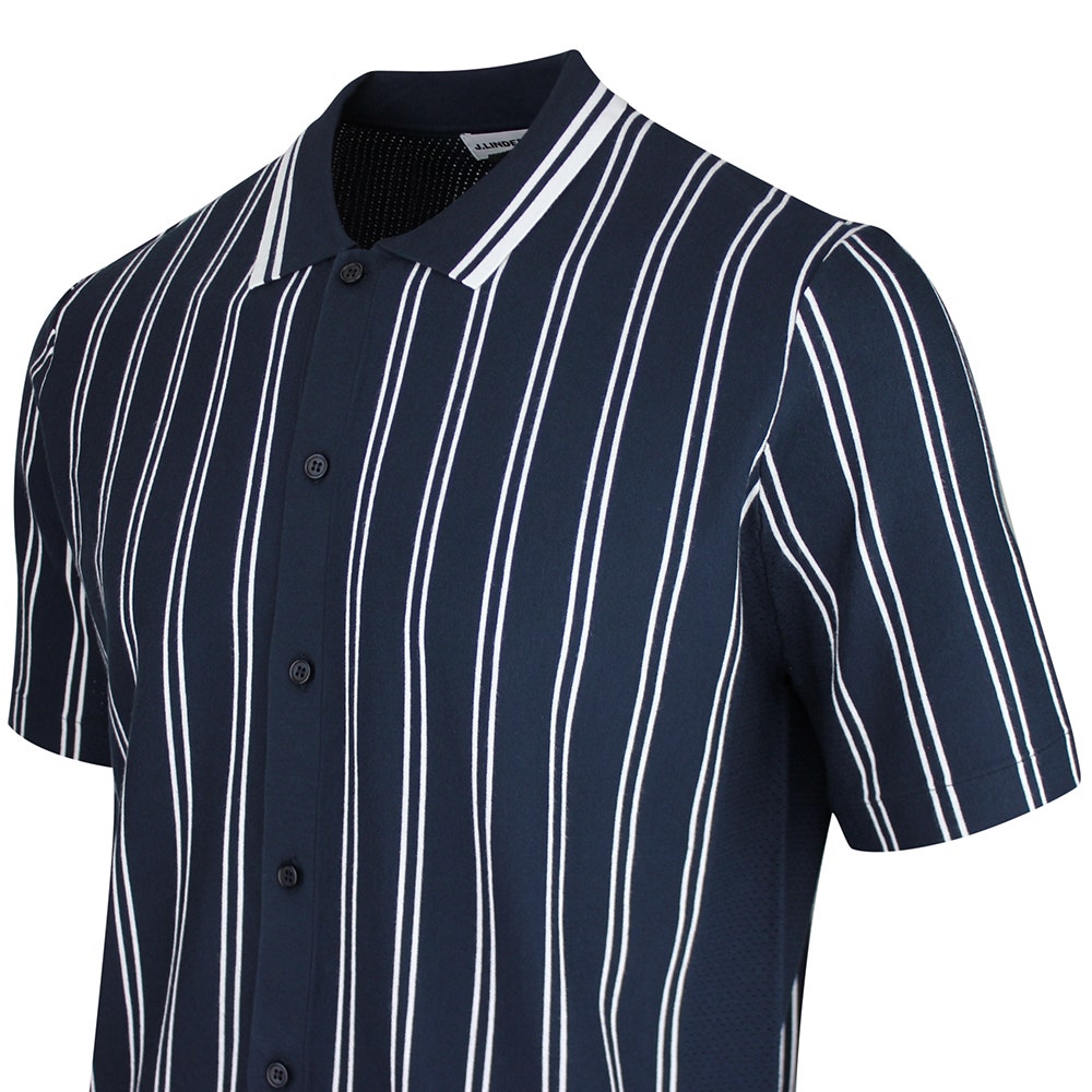J.Lindeberg Golf Shirt - Rue Knit SS Shirt - JL Navy SS26
