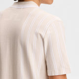 J.Lindeberg Golf Shirt - Rue Knit SS Shirt - Moonbeam SS26