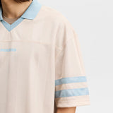 J.Lindeberg Golf Shirt - Rusty Jacquard Relaxed Fit - Moonbeam SS26