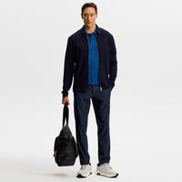 J.Lindeberg Golf Shirt - Rylan Knit Regular Fit - Estate Blue SH26