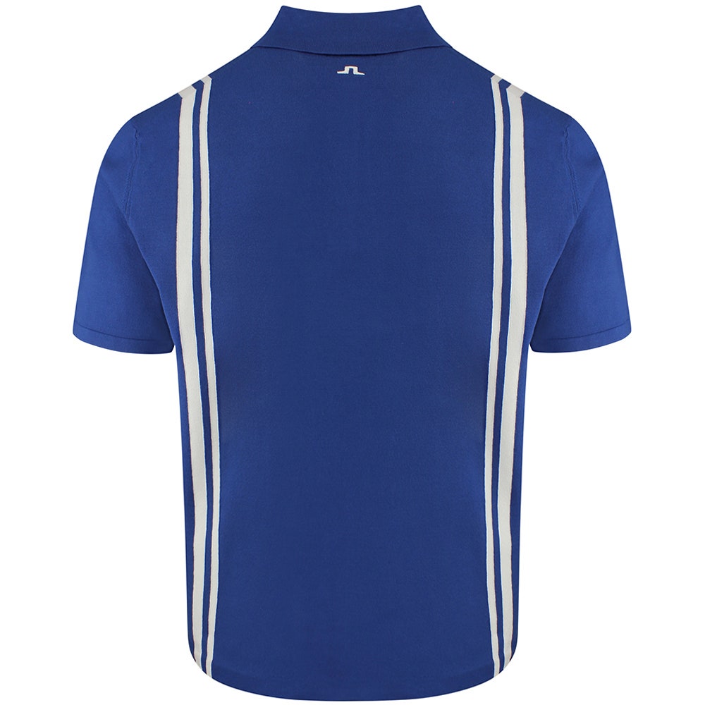 J.Lindeberg Golf Shirt - Rylan Knit Regular Fit - Estate Blue SH26