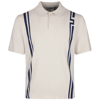 J.Lindeberg Golf Shirt - Rylan Knit Regular Fit - Moonbeam SH26