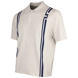 J.Lindeberg Golf Shirt - Rylan Knit Regular Fit - Moonbeam SH26