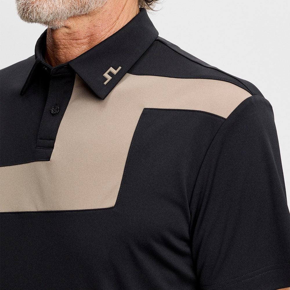 J.Lindeberg Golf Shirt - Sidd Reg. Fit Polo - Brindle AW26