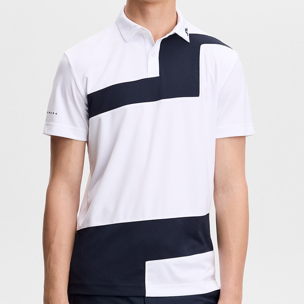 J.Lindeberg Golf Shirt - Sidd Reg. Fit Polo - White AW26