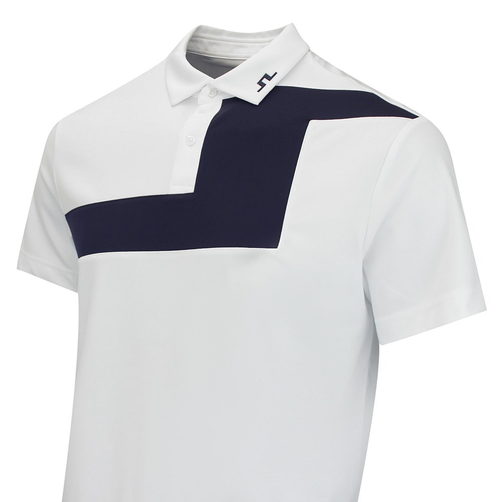 J.Lindeberg Golf Shirt - Sidd Reg. Fit Polo - White AW26